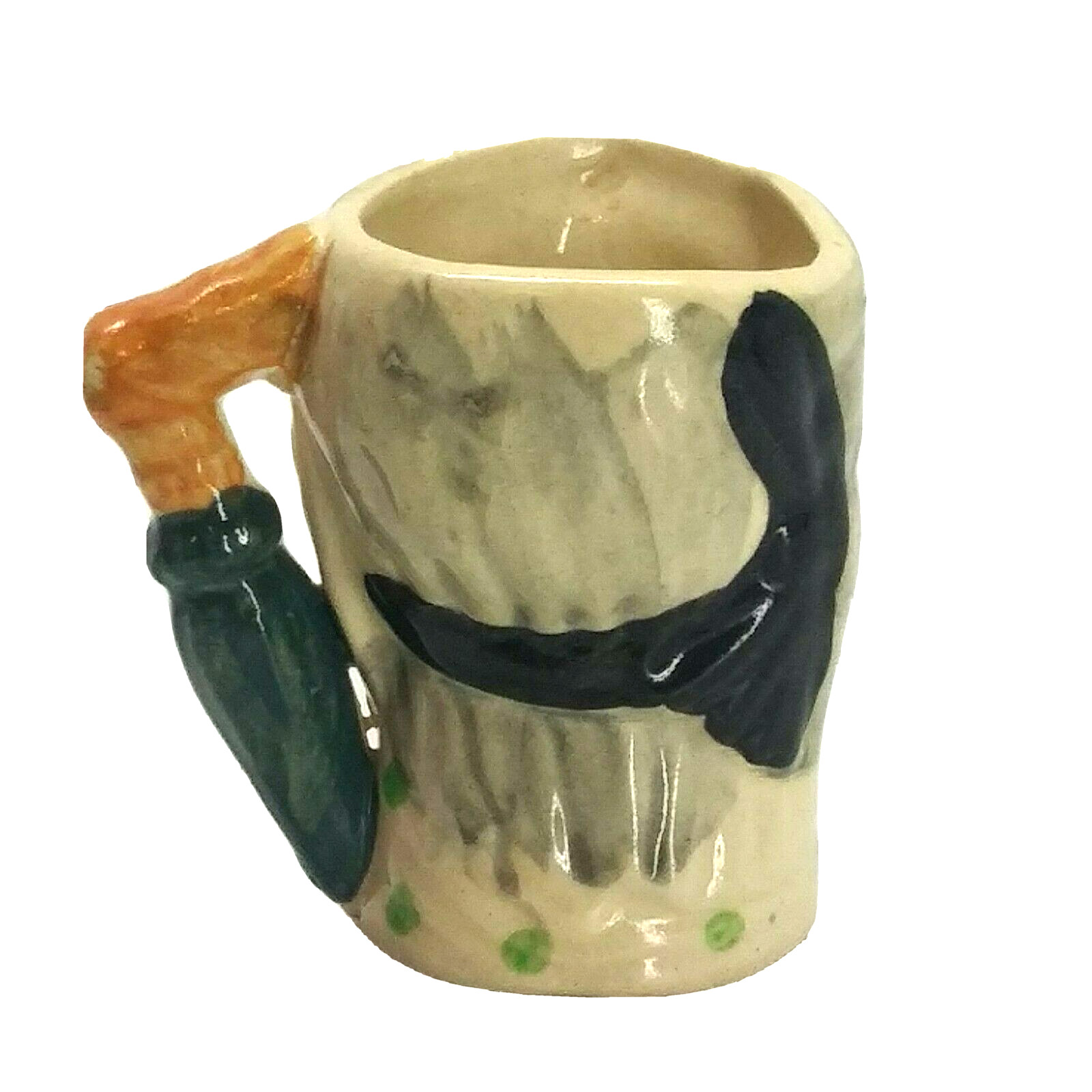 Vintage Small Toby Jug The Old Umbrella Woman Mini Jug 3.25″ Tall Made in Japan