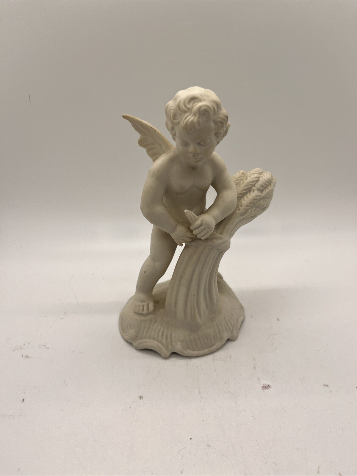Karl Klette Dresden Germany #2040 White Bisque Angel Cherub