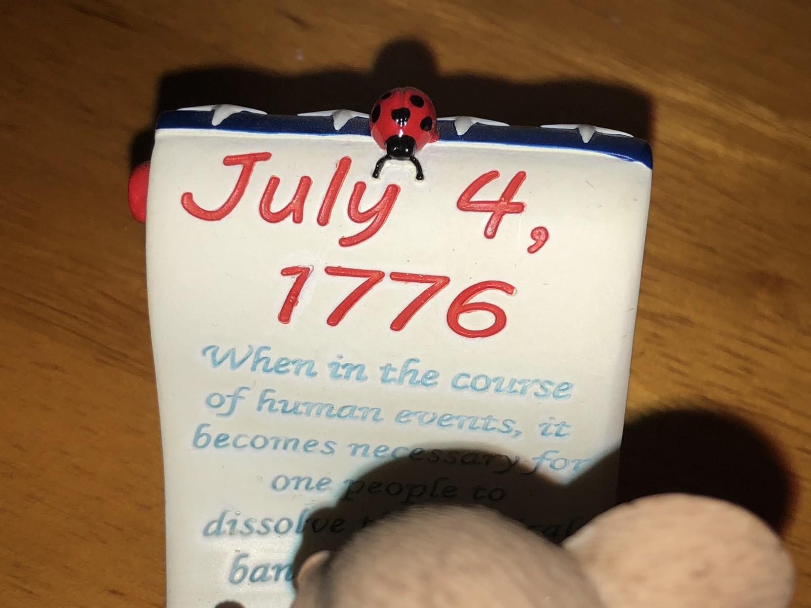 Charming Tails “SIGN ON FOR FREEDOM” DEAN GRIFF NIB INDEPENDENCE DAY