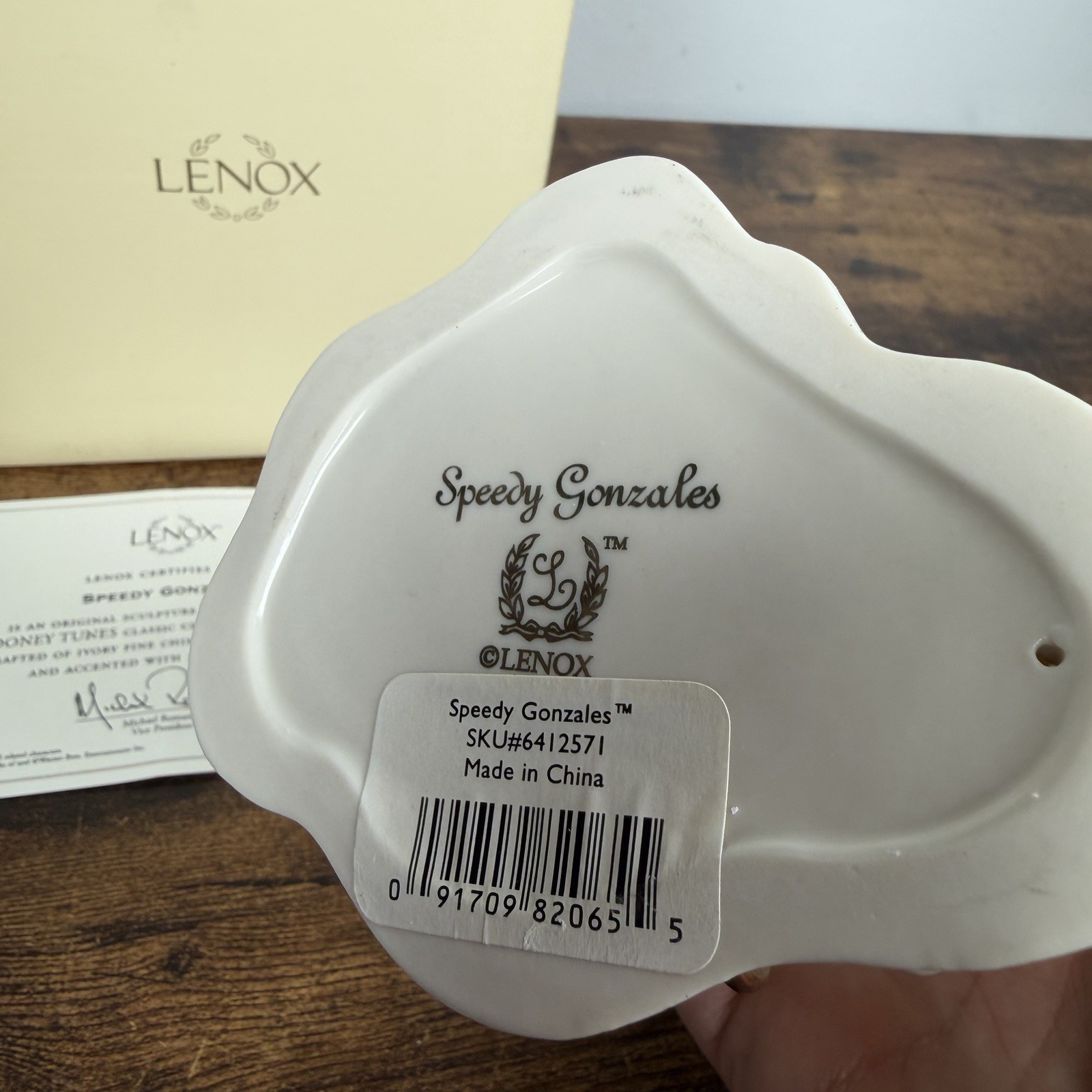 Vintage Speedy Gonzales Lenox Porcelain Figurine WB Looney Tunes w/ Box & Cert.