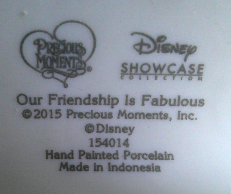 PRECIOUS MOMENTS “Our Friendship Is Fabulous” – #154014 – Disney Showcase – New