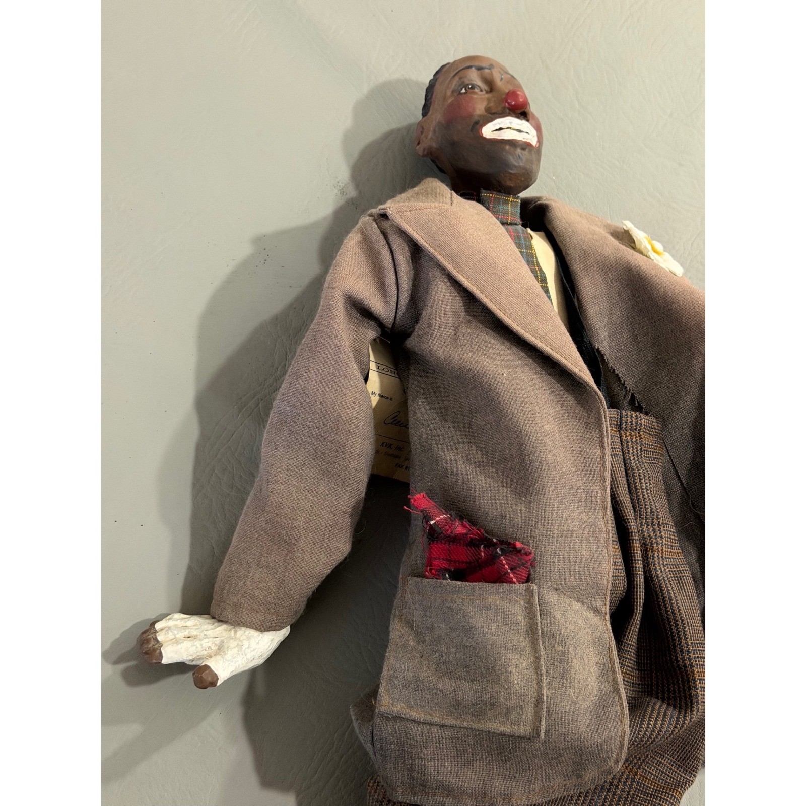 Cecil The Clown Doll Unisex Brown Vintage Art Karen Germany