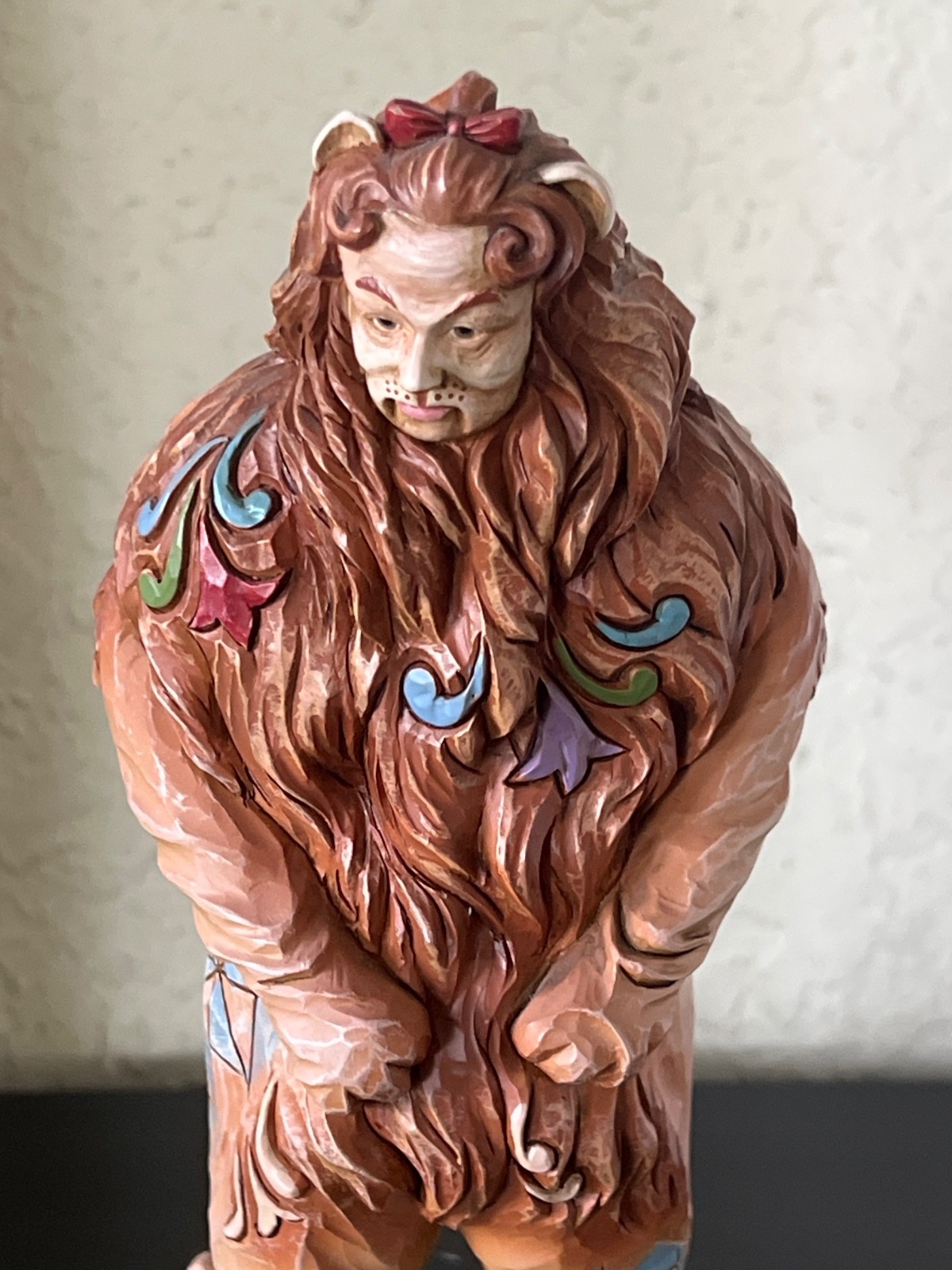Jim Shore Wizard of OZ Cowardly Lion BETTER WAIT FOU YOU OUTSIDE 4031512 NEW+BOX