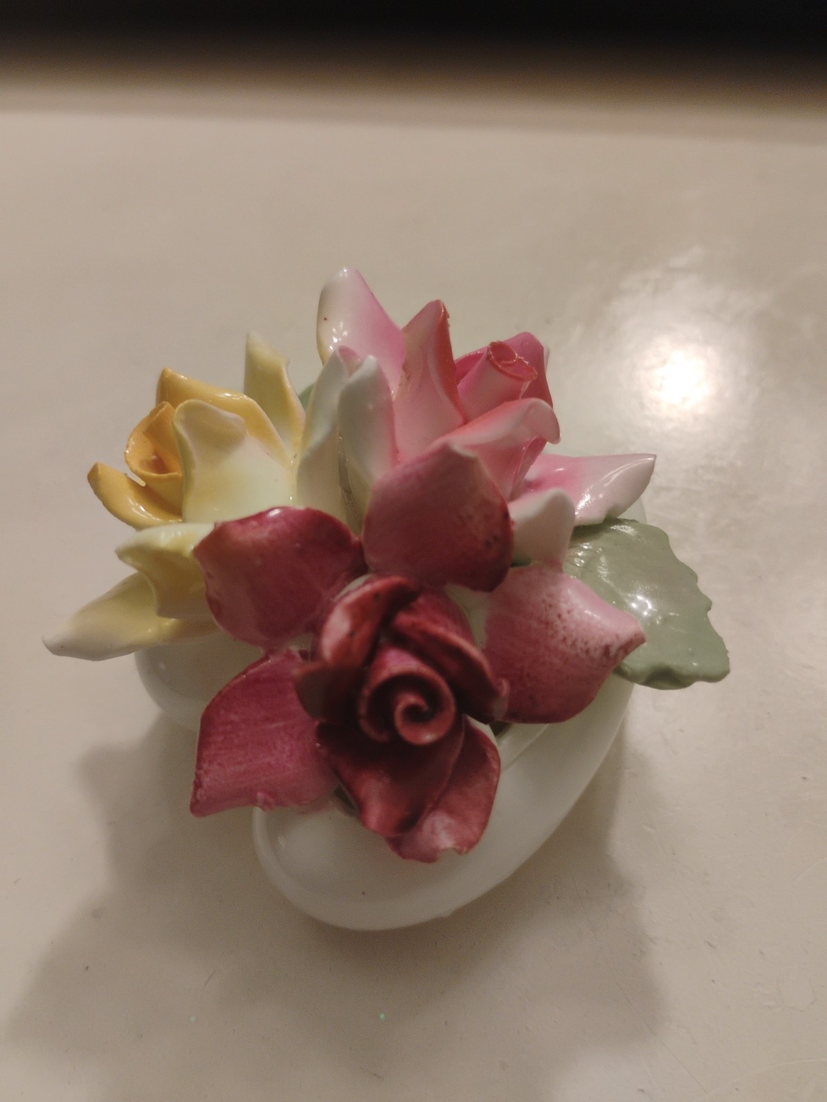 Vintage Bone China Made in Staffordshire England Porcelain Heart Excellent Cond