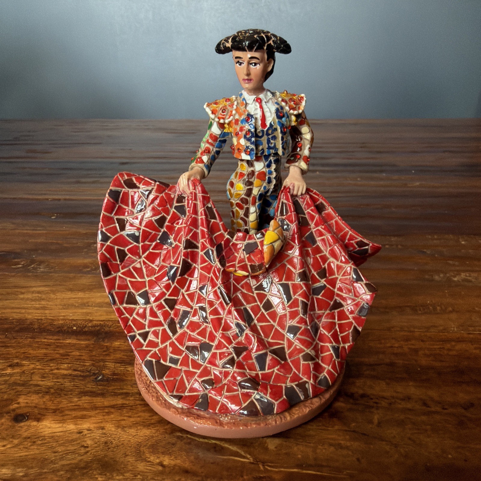 Barcino 2008 Classic Mosaic Bullfighter Matador Fighter Hand Painted Art Decor