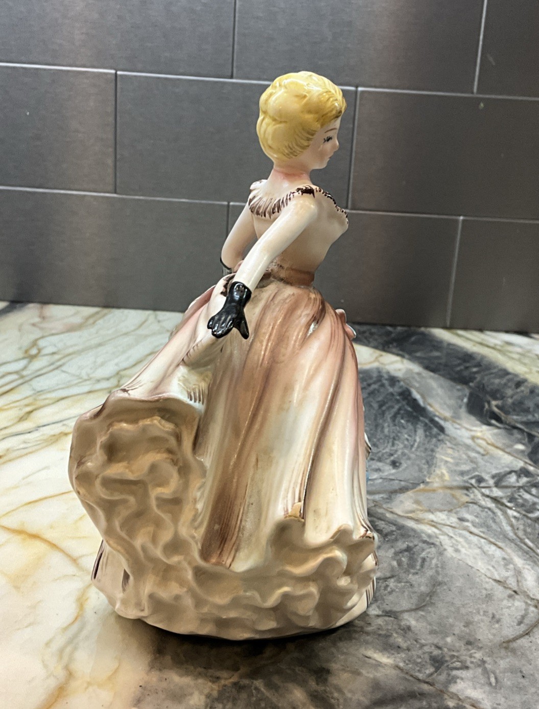 Beautiful Vintage Lefton 6 X 5 Inches Southern Belle or Dancing Lady Figurine
