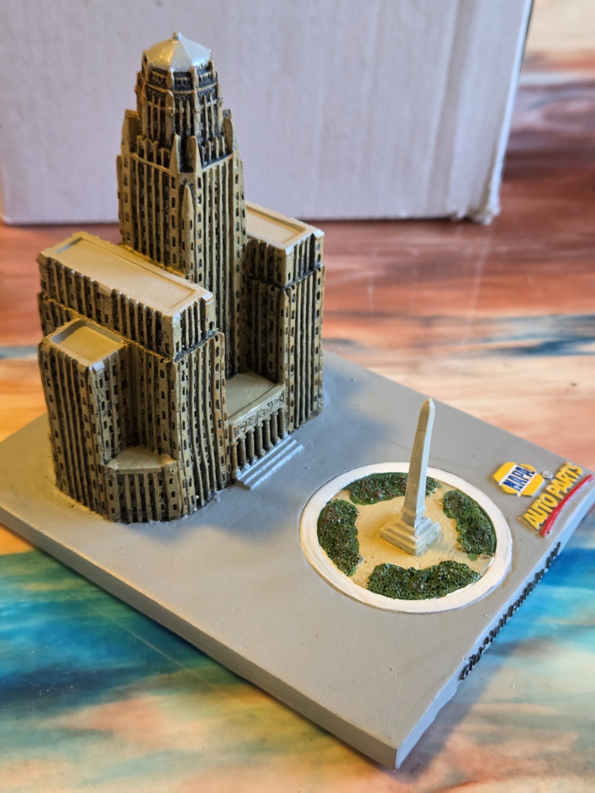 NTS Marketing Promotions Buffalo NY City Hall Ceramic Sculpture Painted Napa