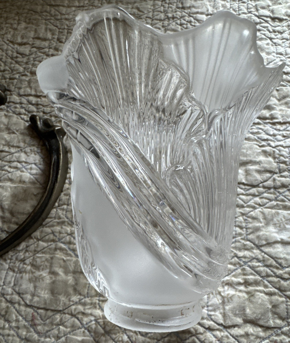 Vintage Brass Gooseneck Tulip Table Lamp Light Andrea by Sadek