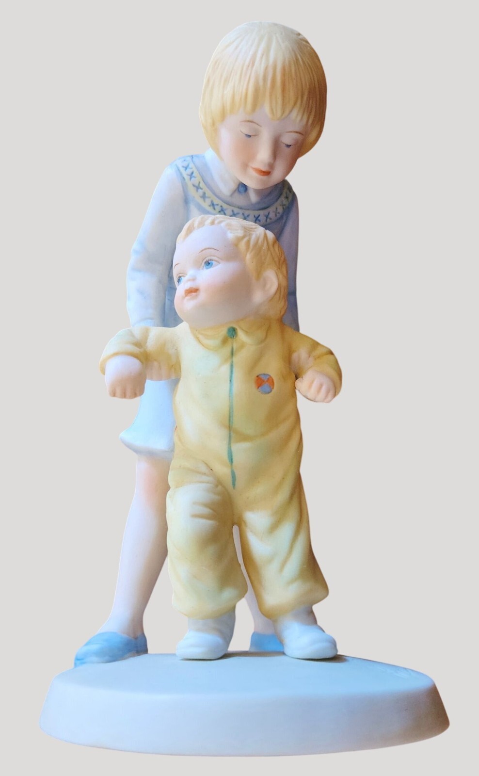 1980 Helping Hands A Childs World Frances Hook Bisque Figurine 7″ Tall By Roman