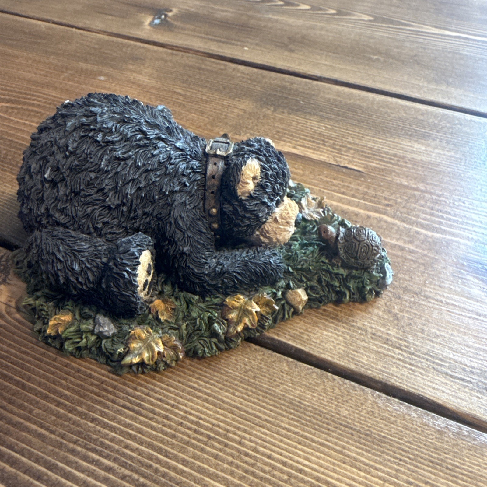 Boyds Bears And Friends Jeb Friend Black Bear W/ Turtle Figurine Bubba Bearstone