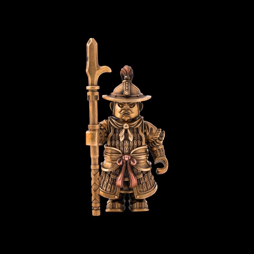 Song Dynasty Soldier Figurine, Magnetic Metal Statue, Collectible Gift for Men