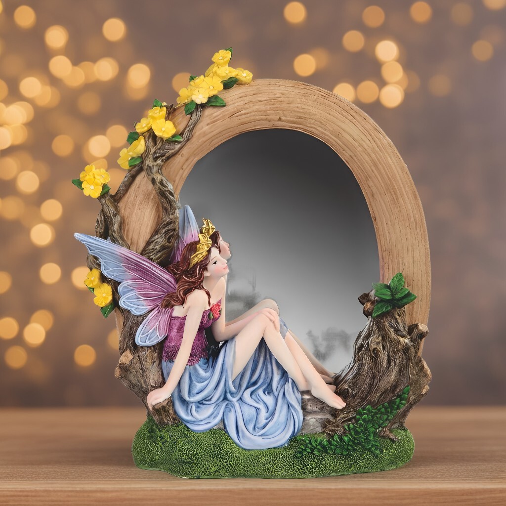 9.75″H Fairy Mirror Ornament Home Decor Unique Gift