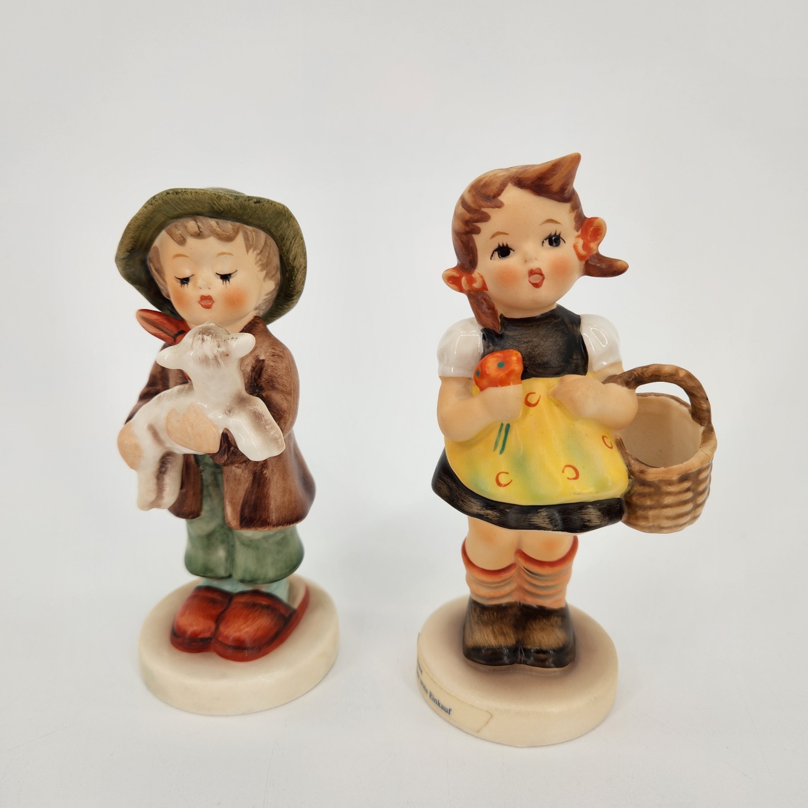 Lot Of 2 Hummel Figurines Girl and Boy Both Labeled 1962 5 Inches
