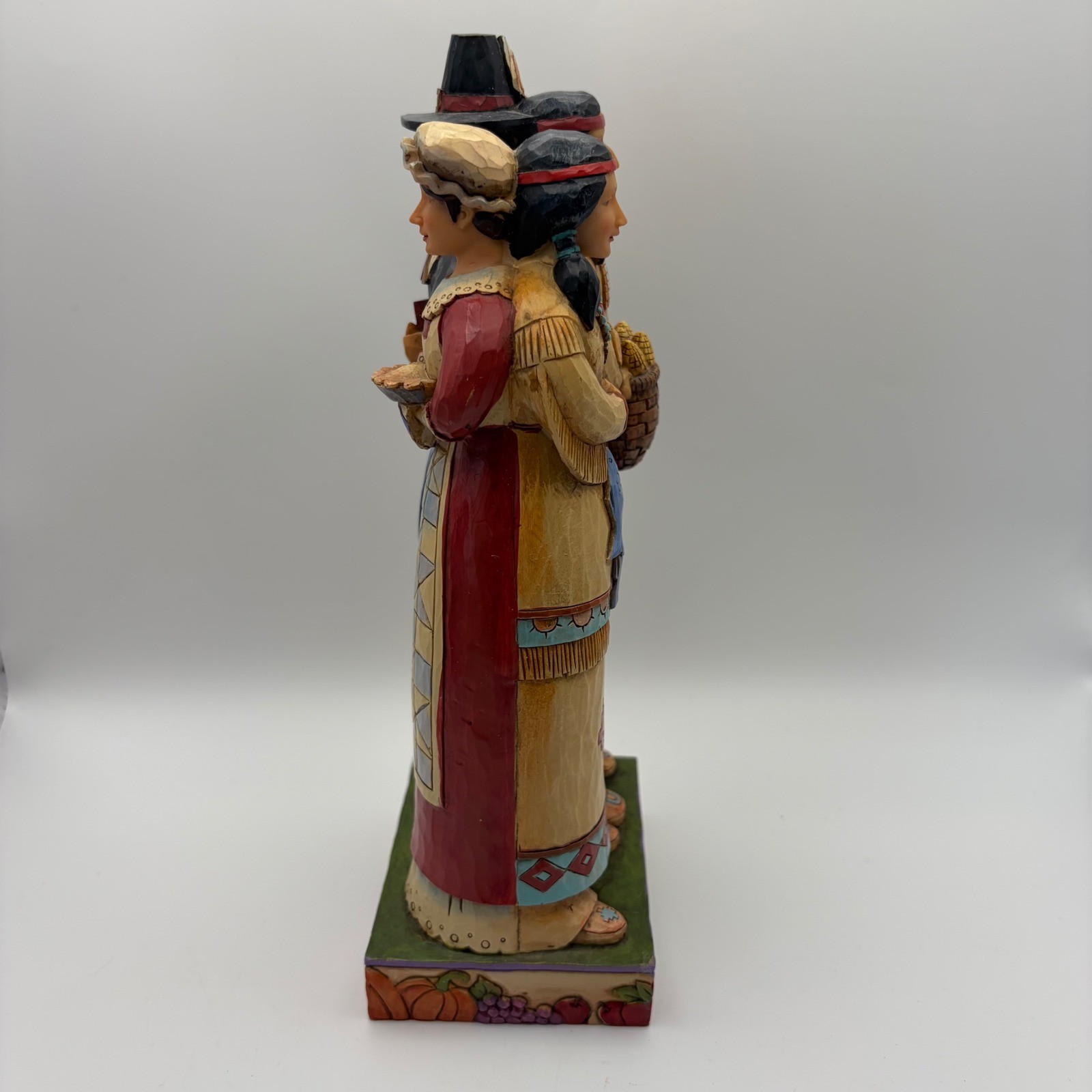 Jim Shore Heartwood Creek Forging New Friendships Thanksgiving Figurine 4027801