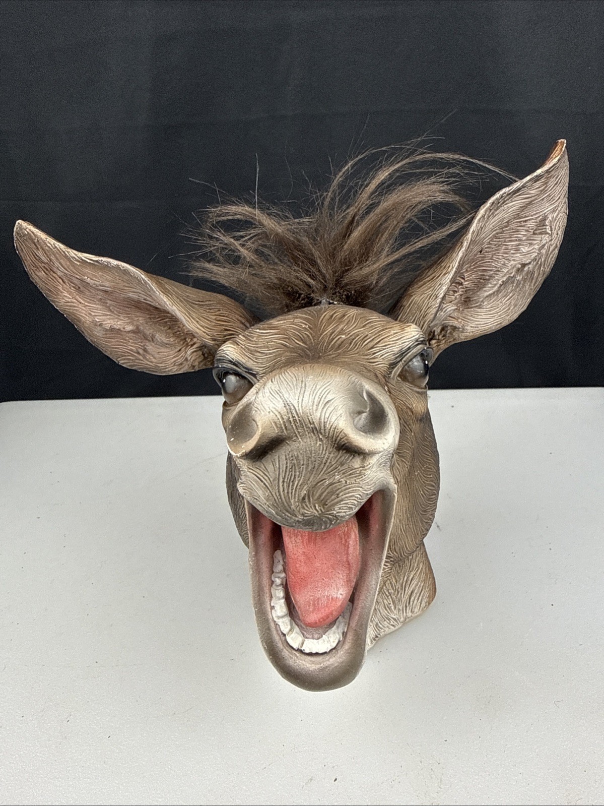 7″ Polyresin Laughing Donkey Mule Ass Head bust Paperweight