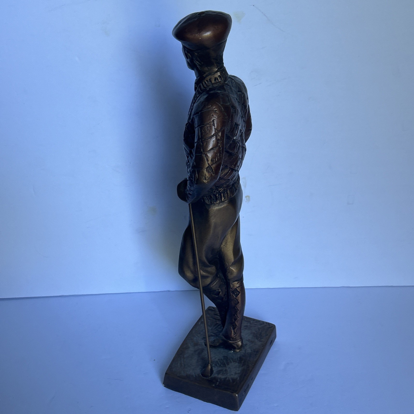 Vintage Austin Sculpture 1989 Plus Fours Golfer 16″ Bronze Finish Statue Read