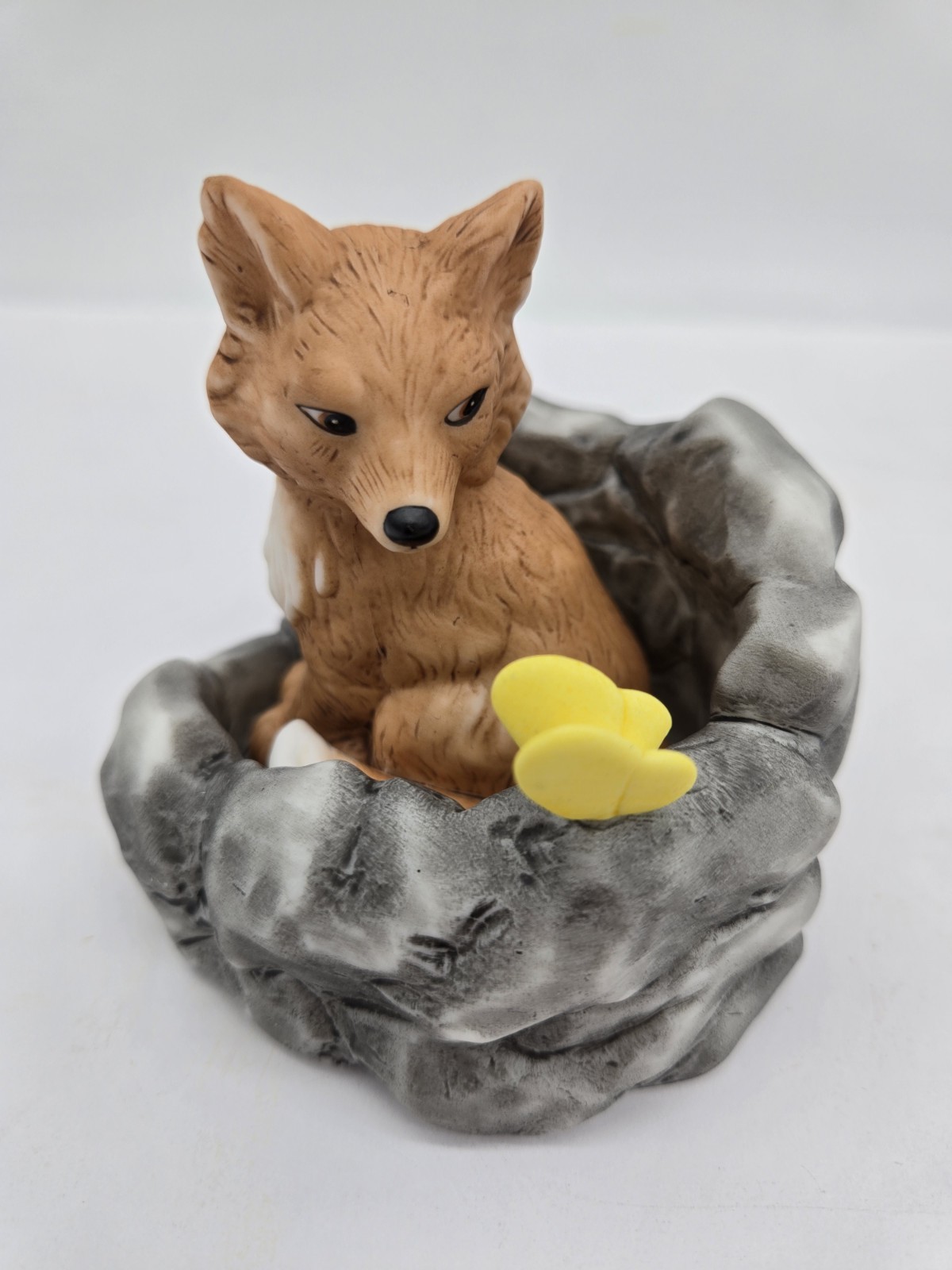 Lot Of 9 Woodland Surprises Porcelain Animals Raccoon Fox Beaver Squirrel Turtle
