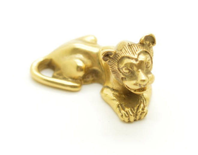 Mini Metropolitan Museum of Art Gold Lion Figurine MMA 1990 King Tut Treasures