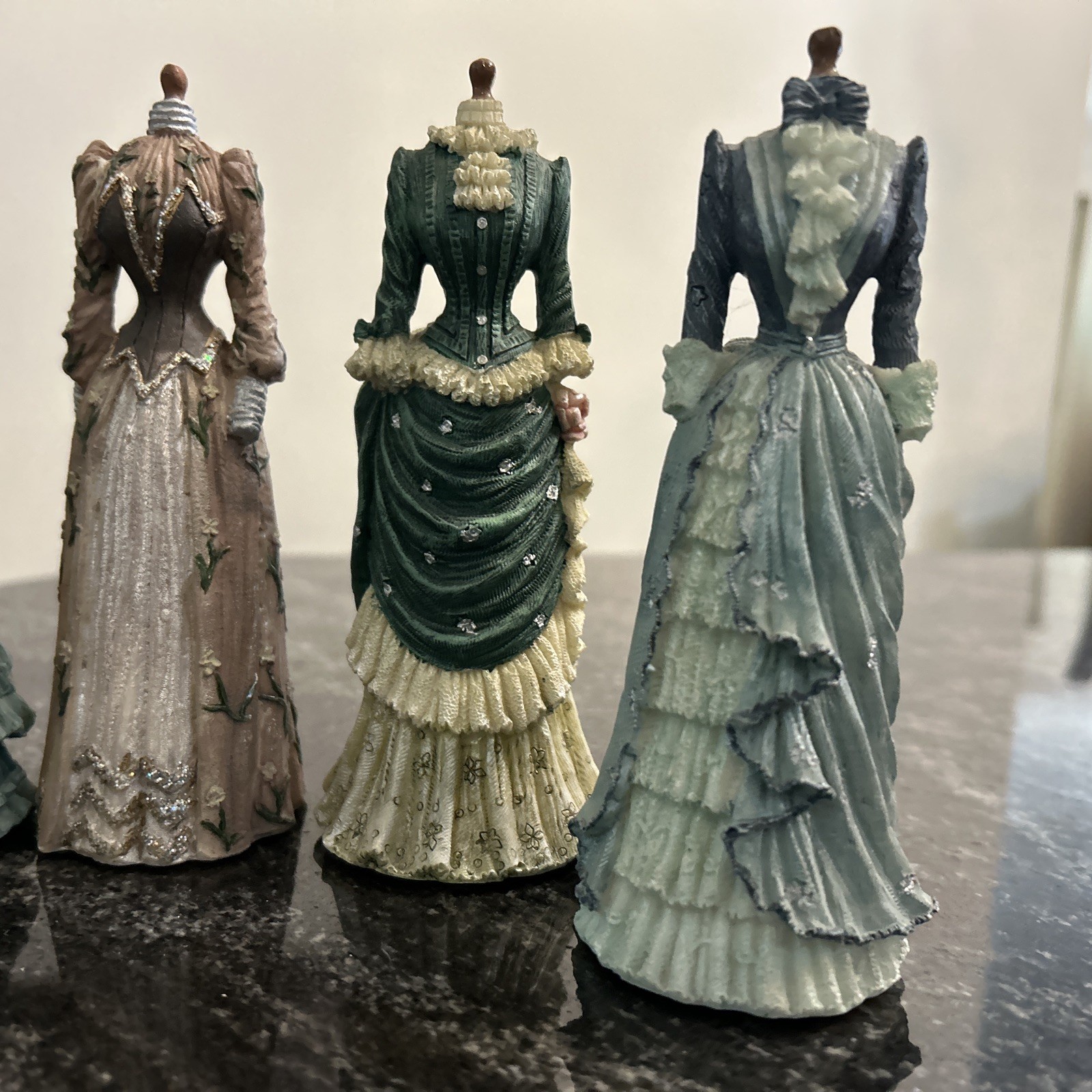 Lot of 5 KC’s Collection Fashion Series Victorian Dress Figurines 2003