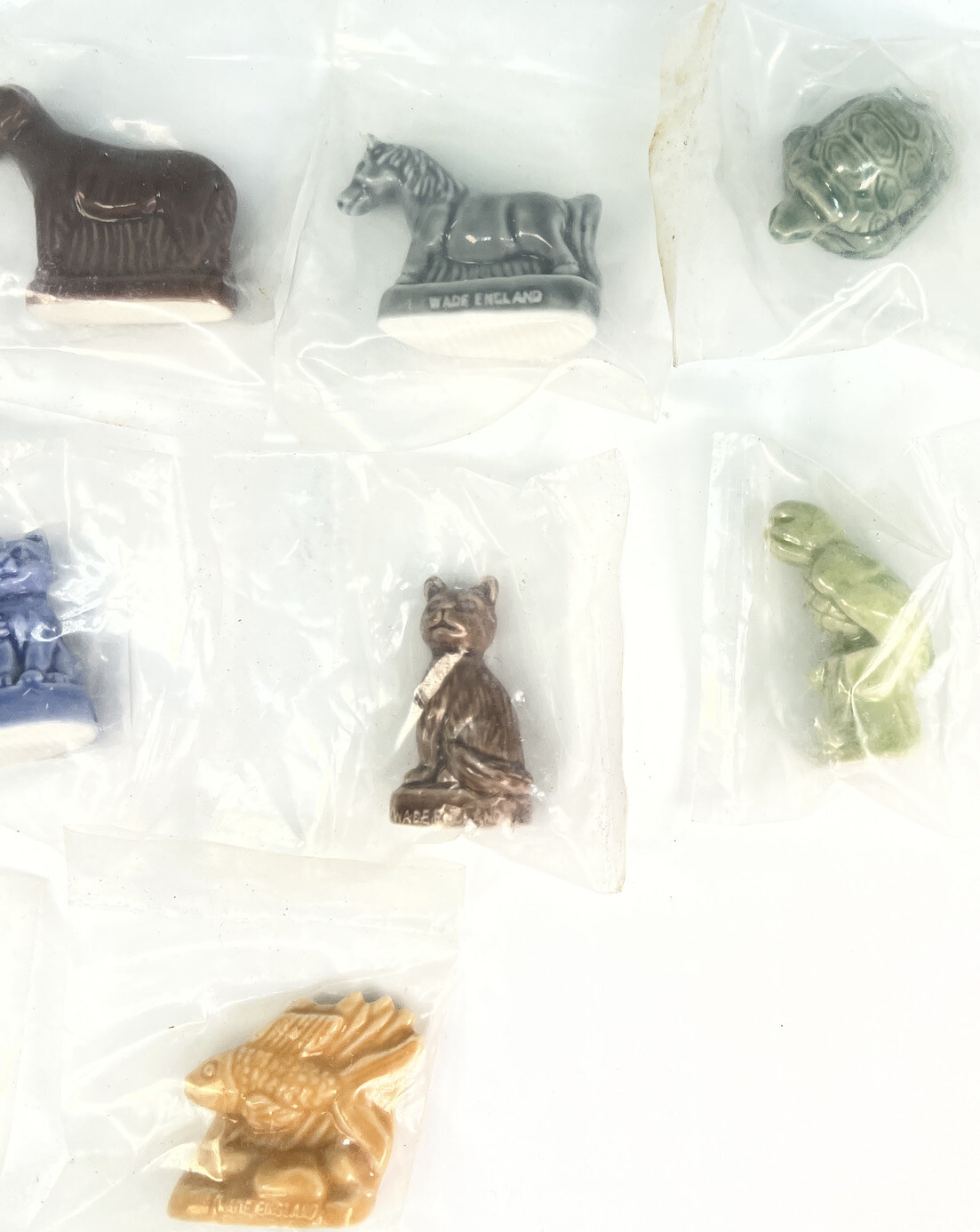 Vintage Wade Red Rose Tea Figurines England PET SHOP Complete Set Of 10 New