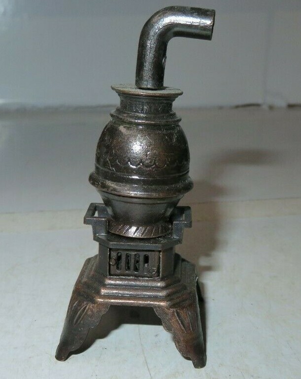 Vintage Durham Industries 1970s Pot Belly Cook Wood Stove Item #5473 Cast Metal