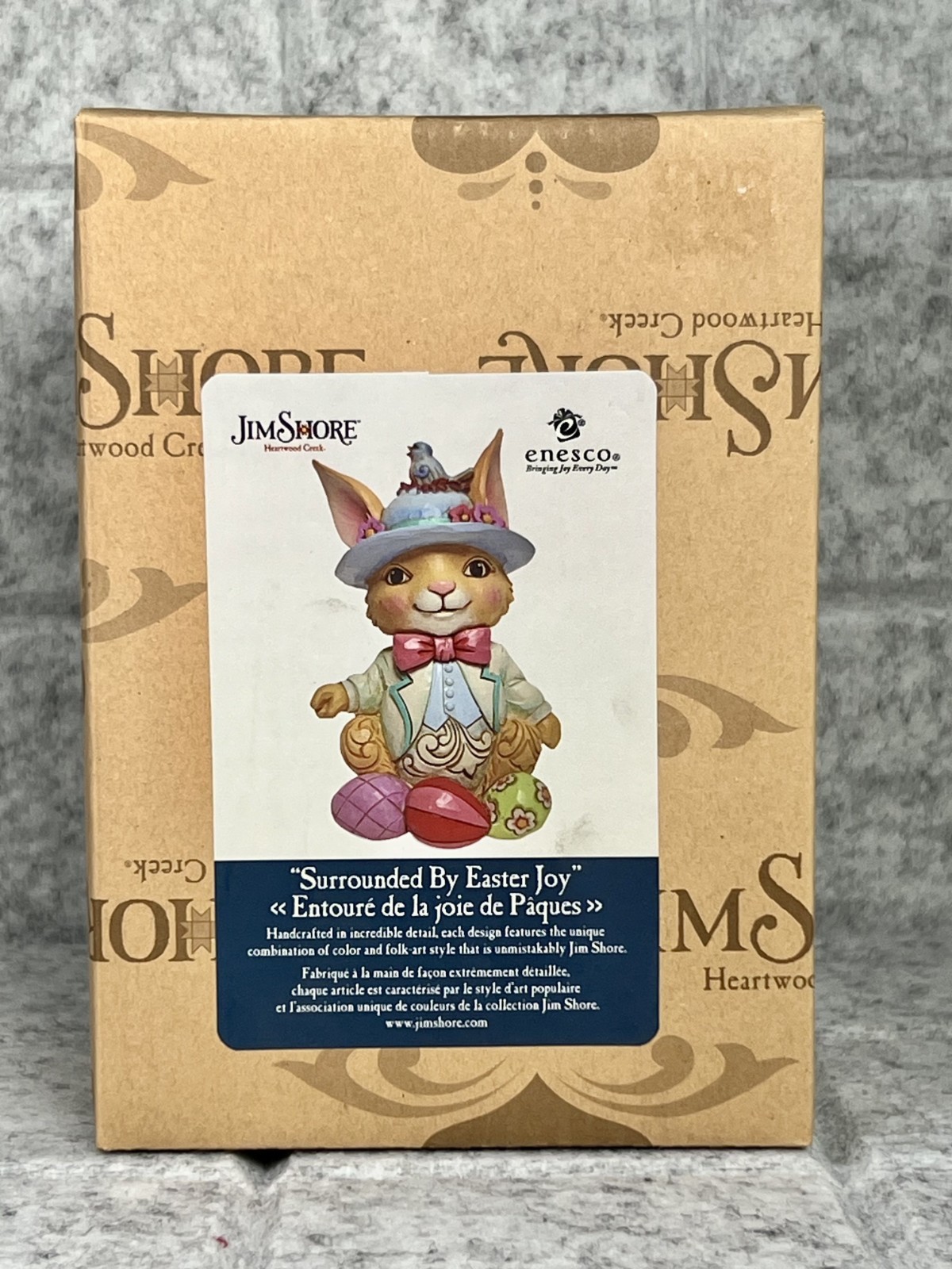 Jim Shore Easter Bunny Surrounded by Easter Joy Figurine 5.25″ #6010274 – NEW