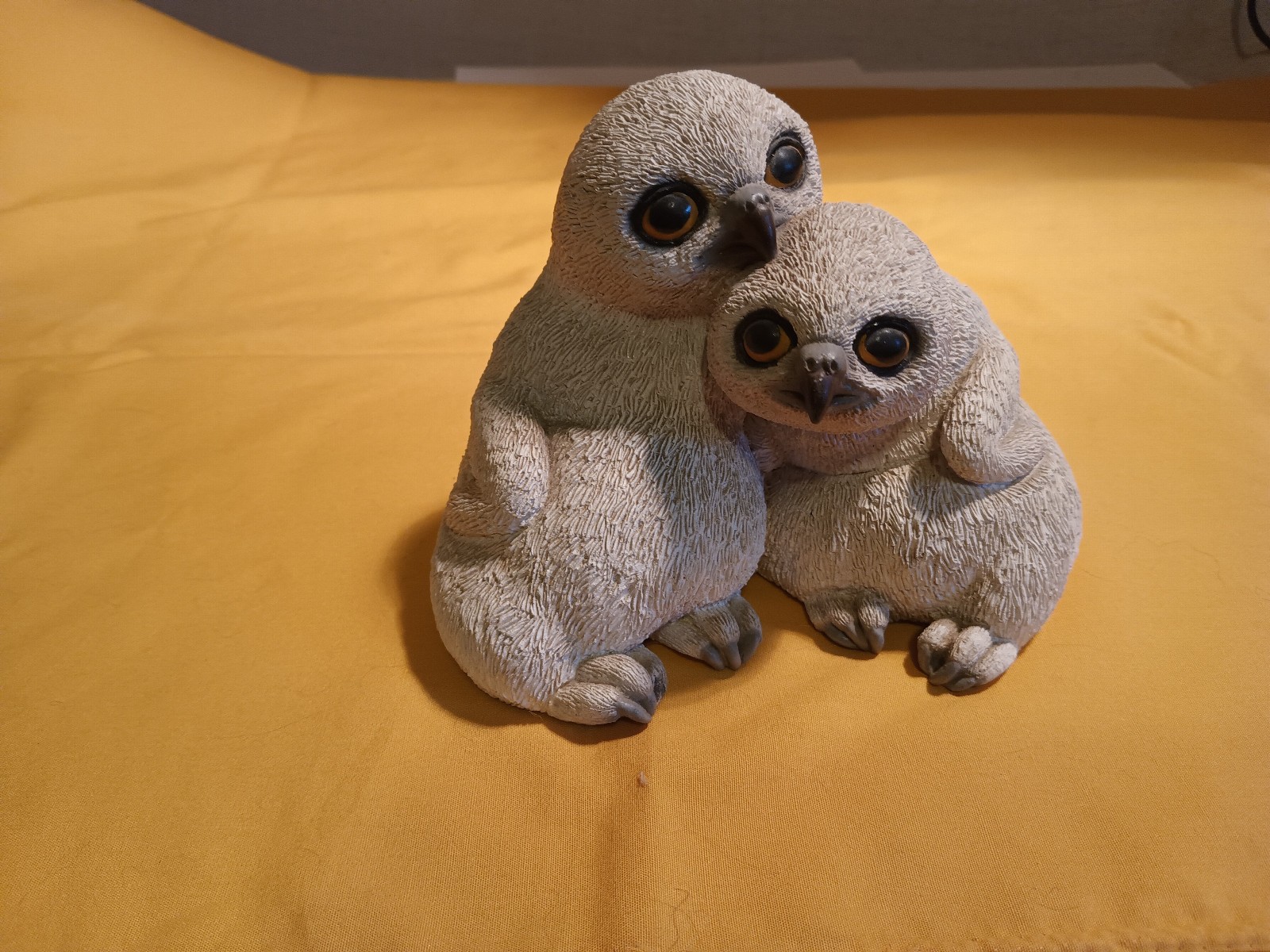 Vintage 1984 Martha Carey Marty Sculpture Penguins. Portrait of Innocence