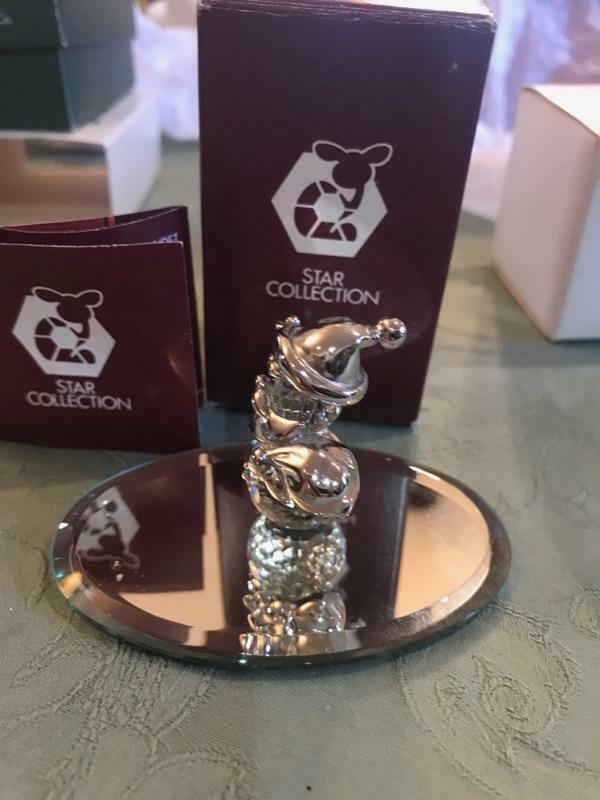 Star Collection Crystal Santa from Austria 1.25″ tall new in box