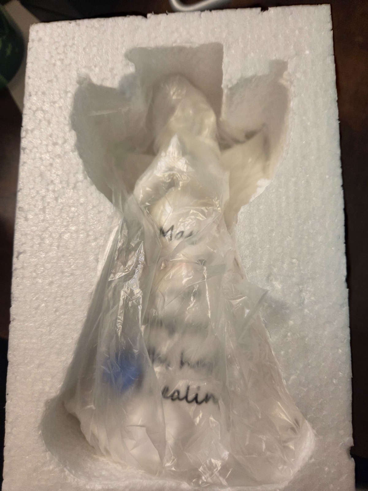 Ceramic Praying Angel Figurine Best Gift for Loved Ones Healing Angel Night L…