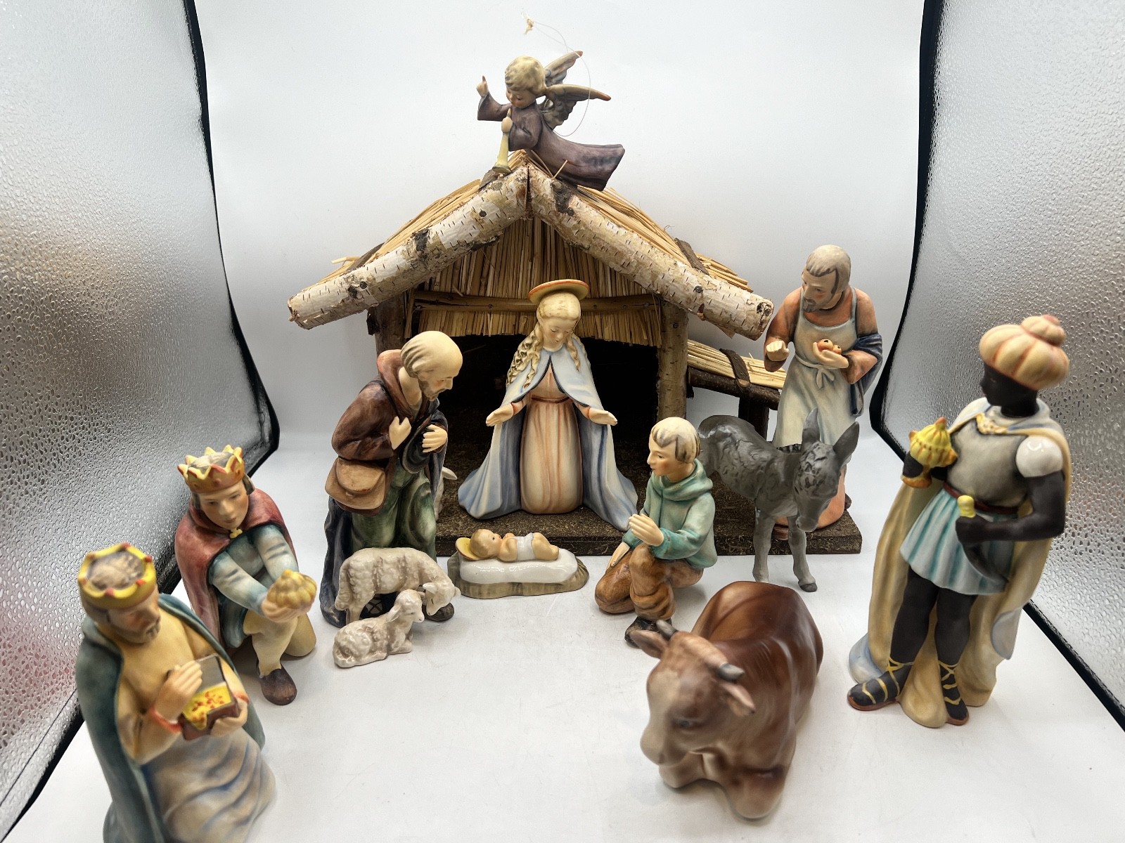 50’s Vintage M.I. Hummel Goebel 13 Piece porcelain Nativity set