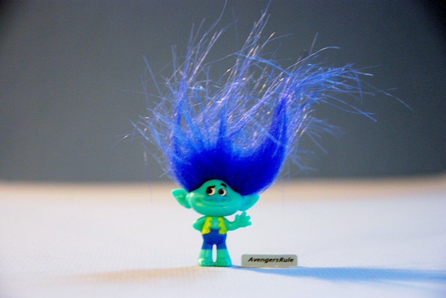 Dreamworks Trolls Hasbro Series 4 Green Skin Purple / Blue Hair