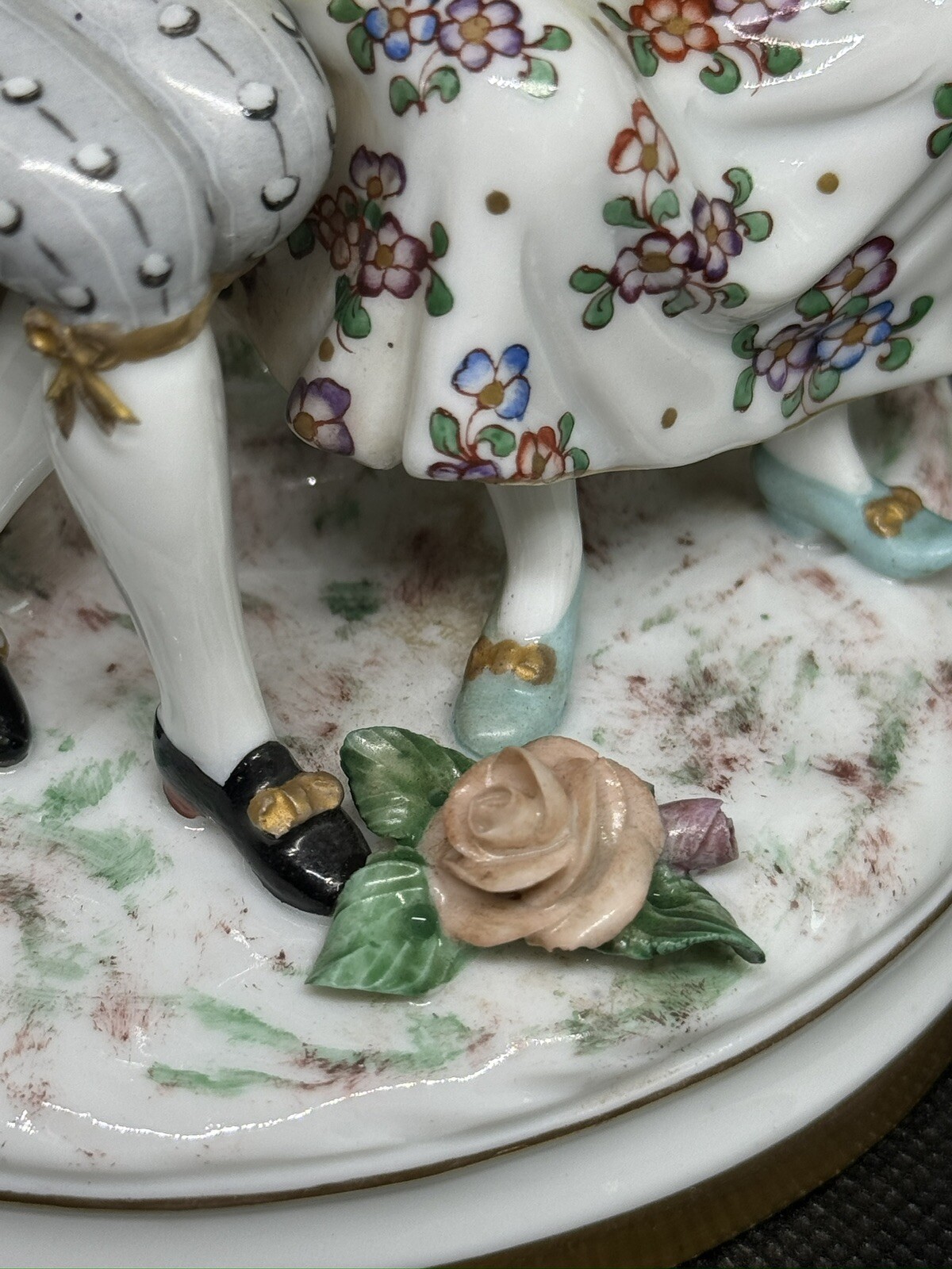 SAMSON & Capodimonte Style – Rare Porcelain Collectible Figurines Gallant Scene