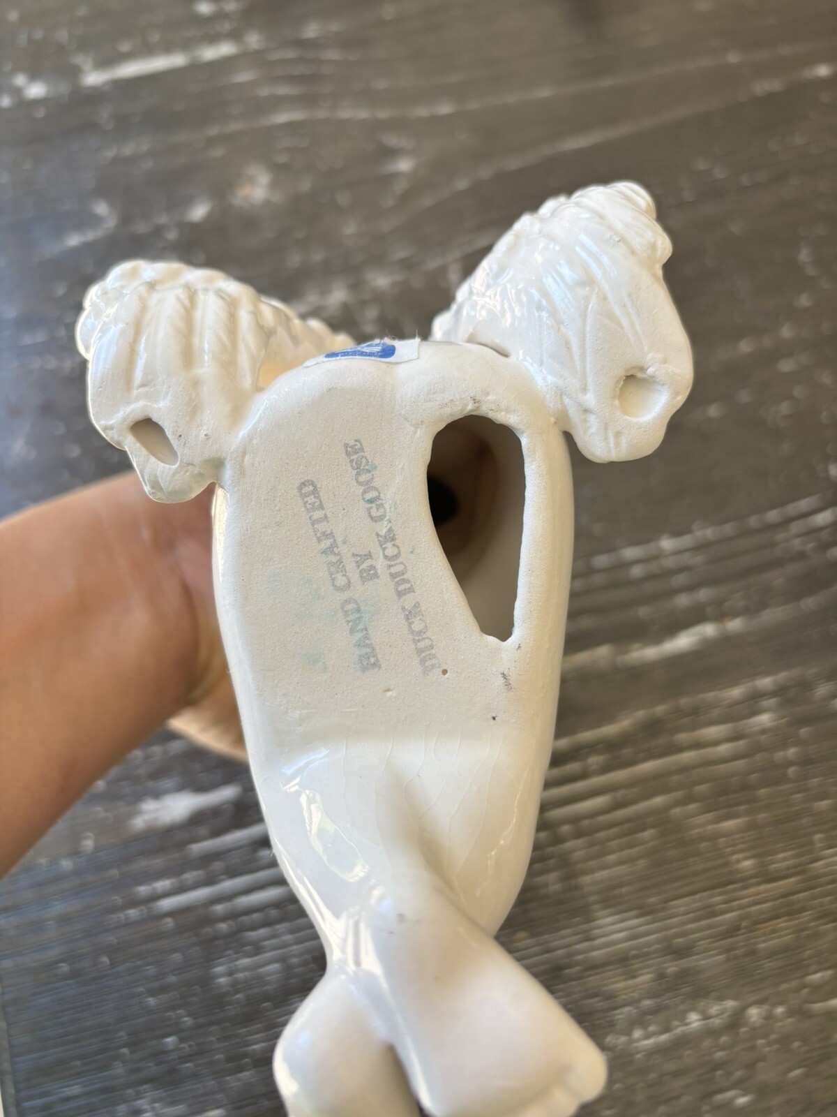 Vintage Ceramic Glaze Expressive Cherub Angels HAND CRAFTED BY Duck Duck Goose