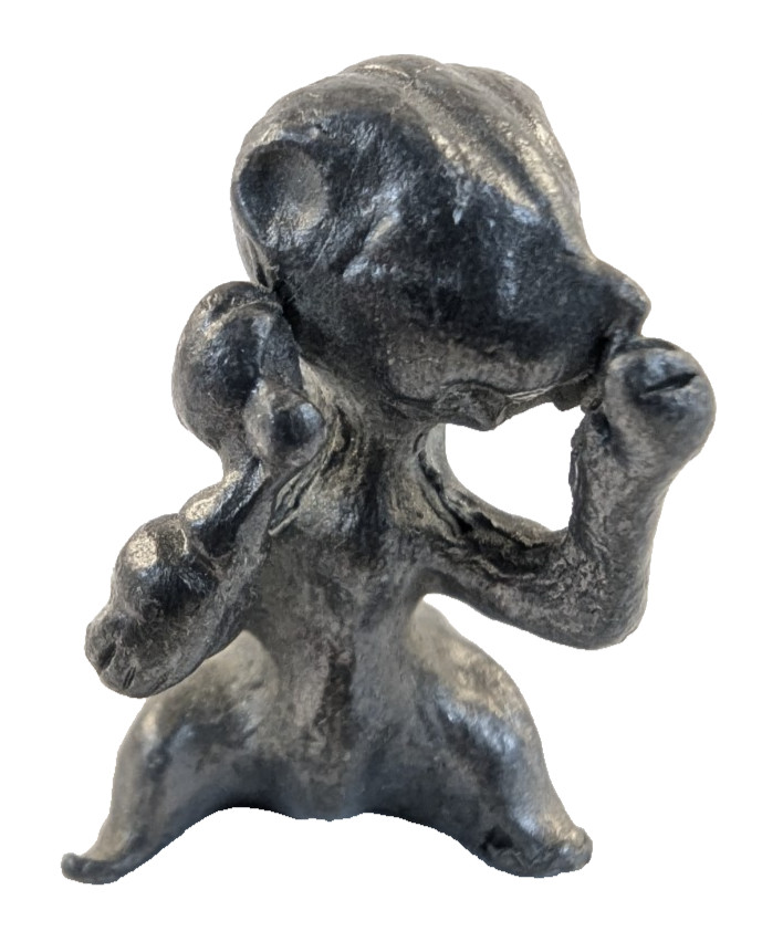Vintage Pewter Figurine Squirrel Woodland Creature 1″