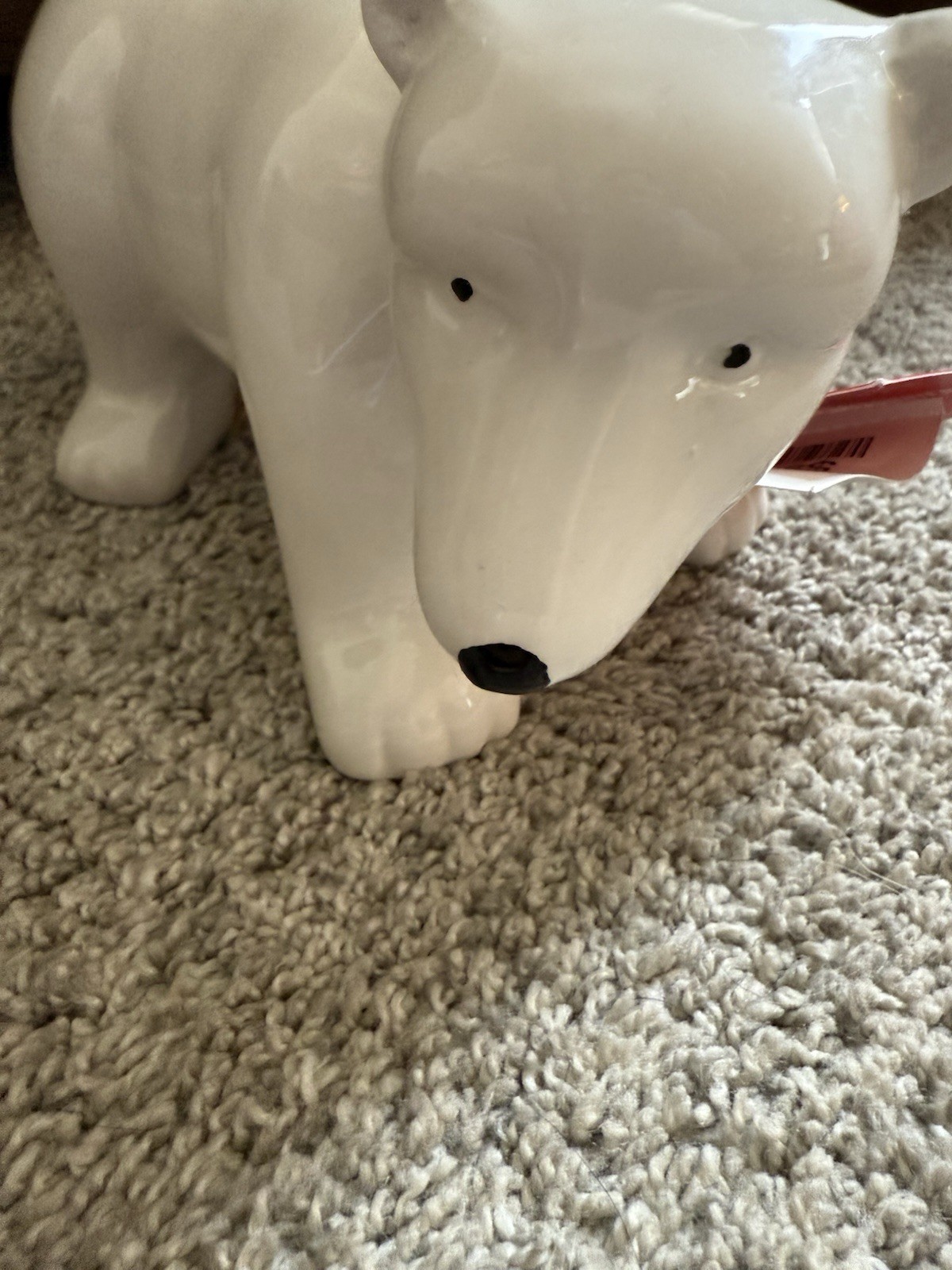 White Ceramic Polar Bear From Martha Stewart’s Christmas Decor NEW with Tag