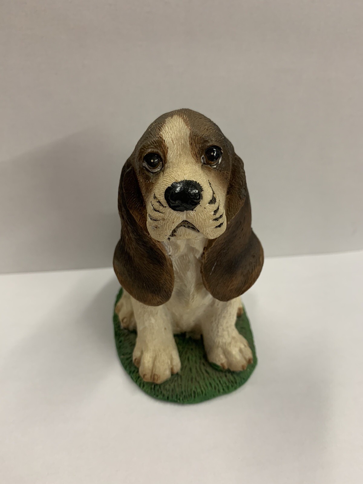 Vintage Tender Times Figurine Resin Bloodhound Puppy