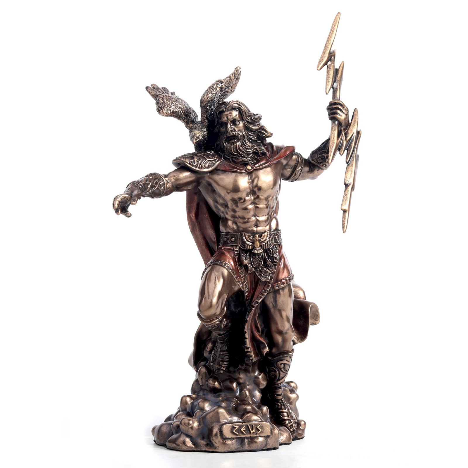 Veronese Design 7 1/2 Inches Zeus The Greek God of The Sky Cold Cast Figurine