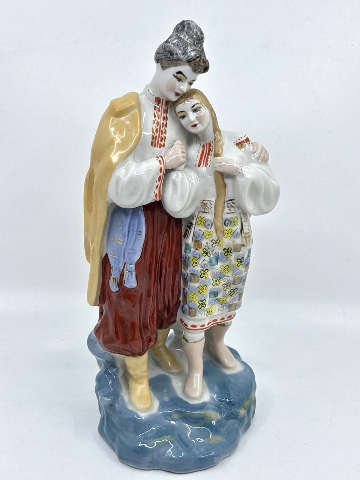 Vintage 1970s Ukrainian Porcelain Figurine “May Night” Couple – Polonne ZHK USSR