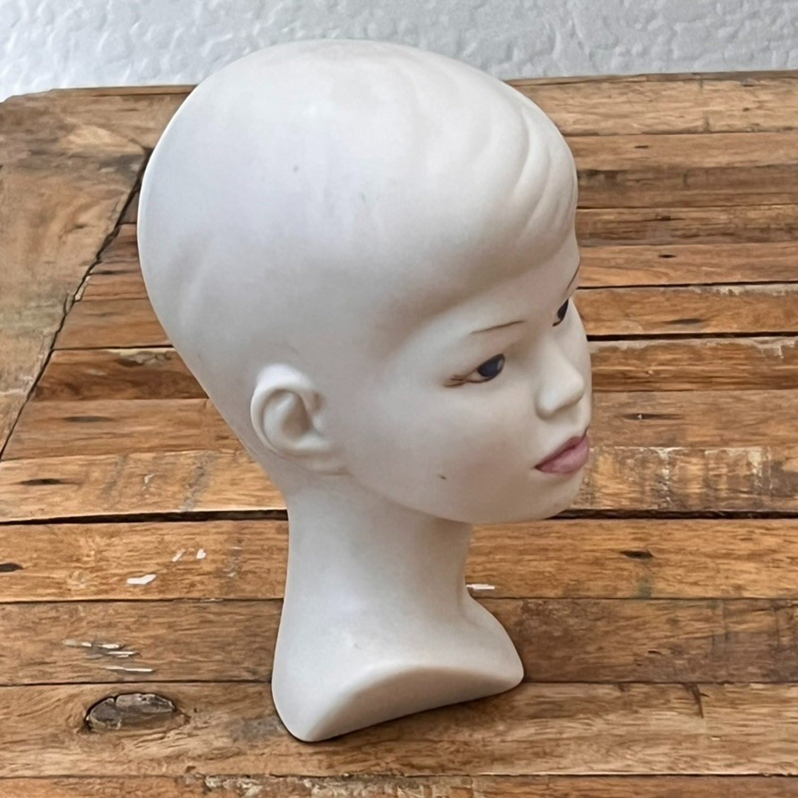 Vintage Holland Mold Boy Bisque Busts Pale