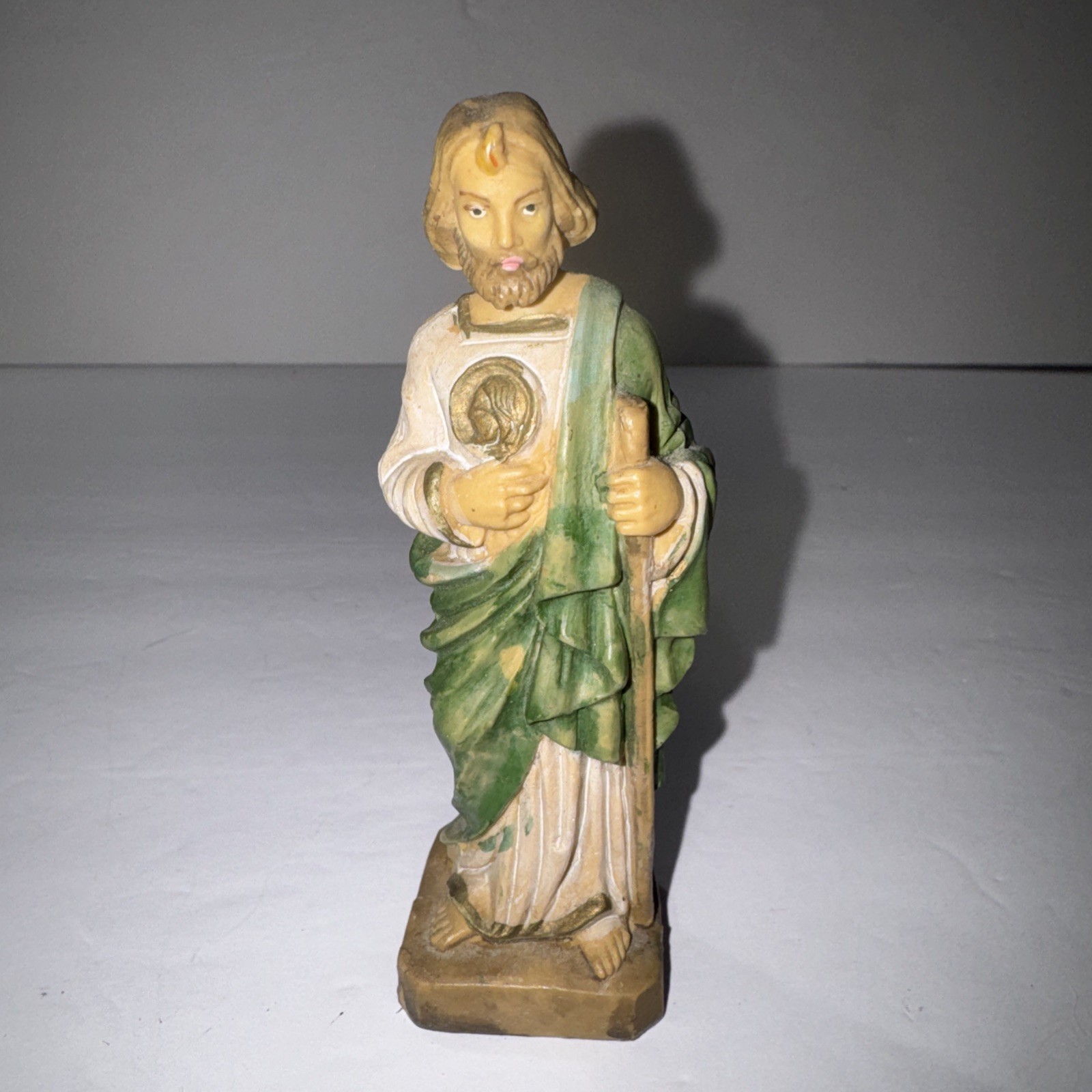 St. Jude Thaddeus Judas Vintage Figurine Made in Italy 4.5″ Tall