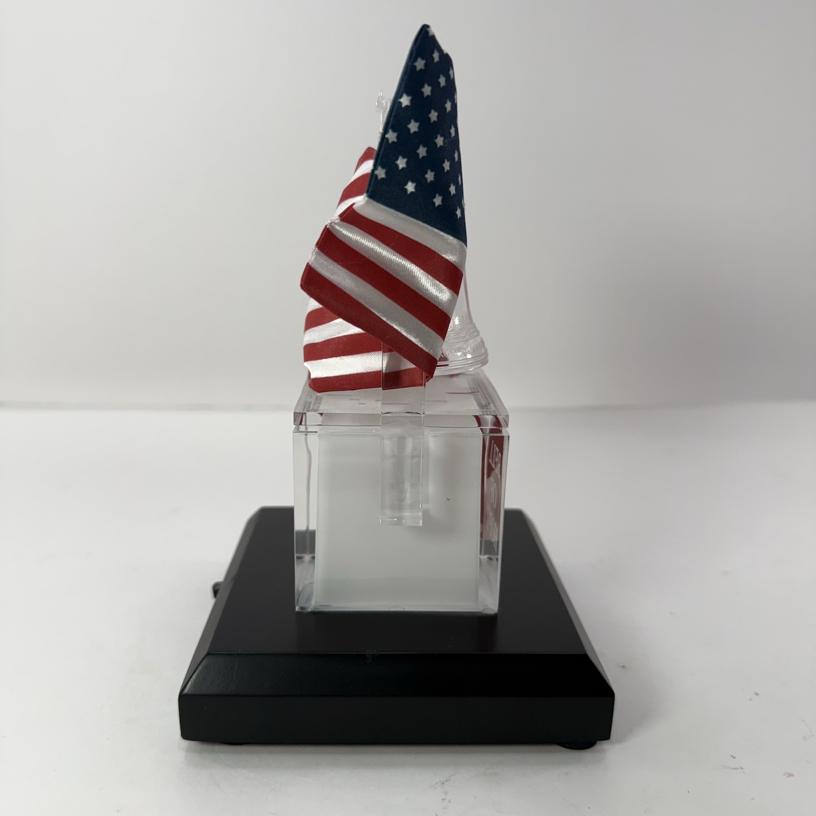Bell Of Hope Hawthorne Village 9/11 Forged In Hope Light up Statue American Flag