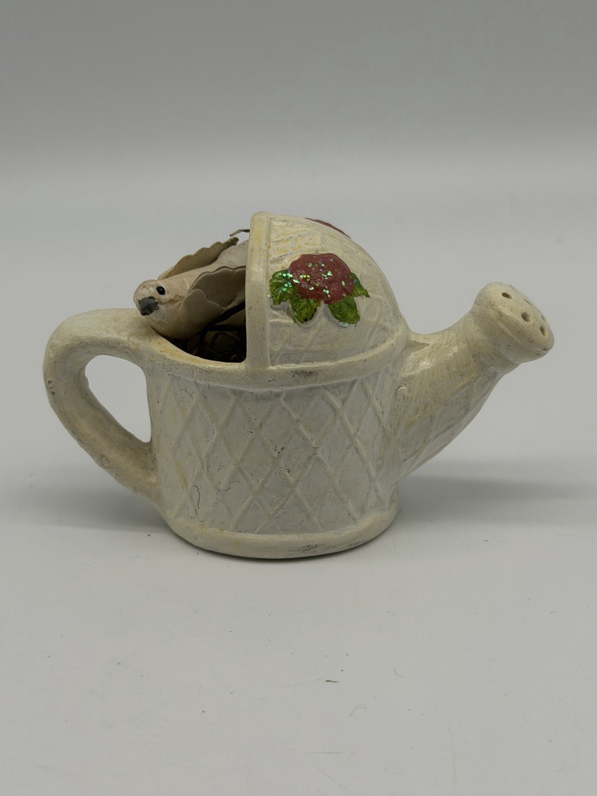 Miniature Ceramic Pottery Figurine Lot Rabbit Cart House Planters Mug Teapot Dec