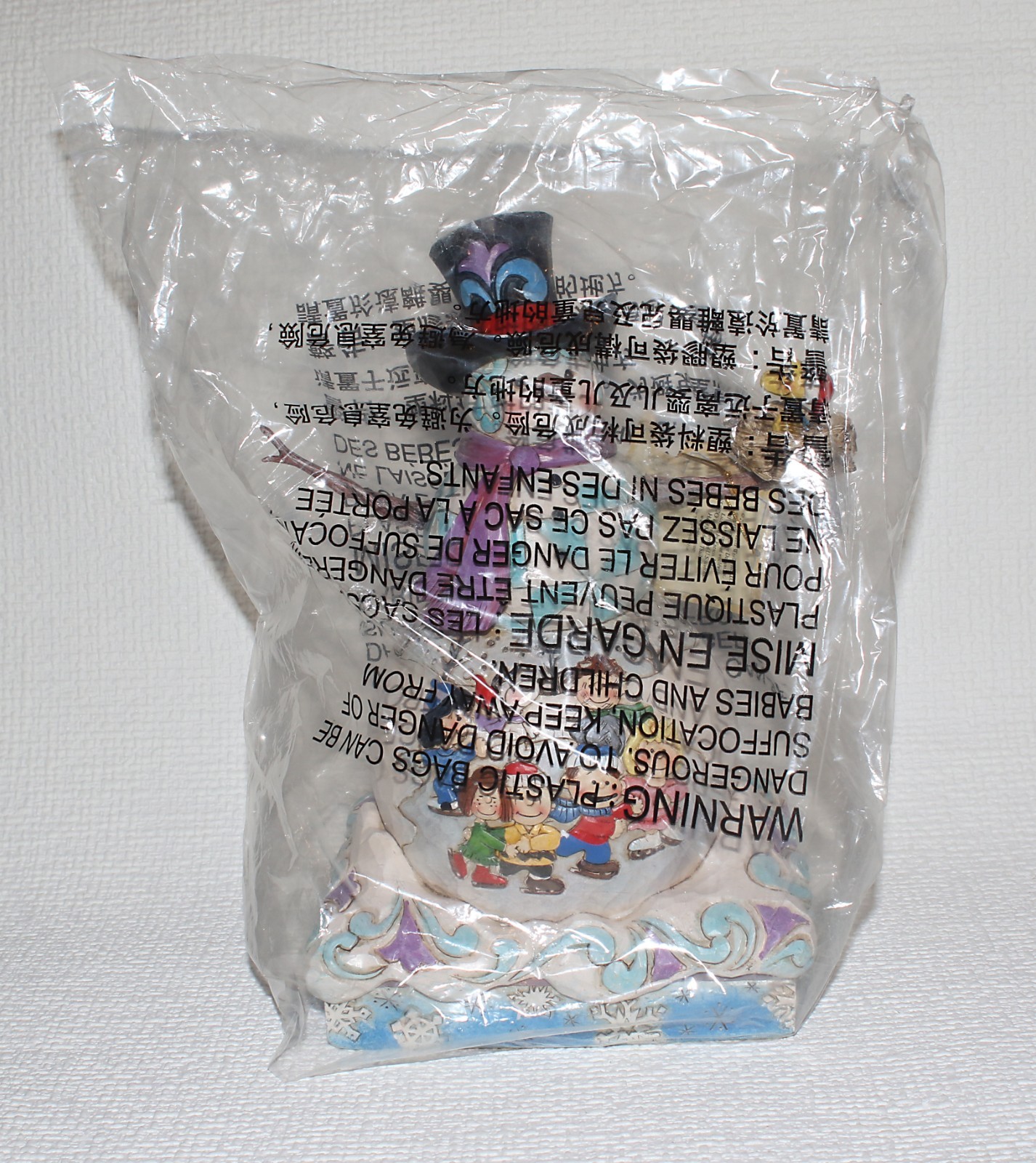 Jim Shore Peanuts Snoopy Gang Christmas Snowman Ice Skating Snow Day 4057670 NEW