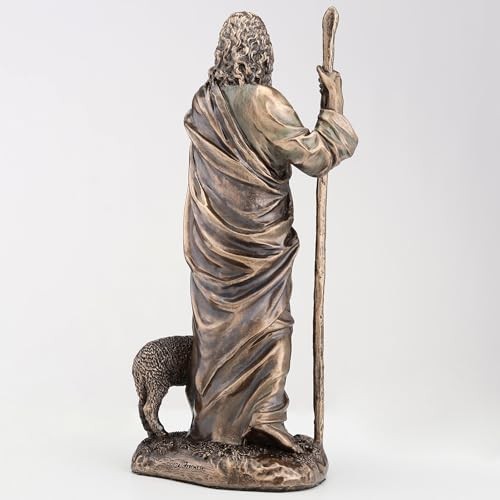 Veronese Design 6 1/4 Inch Jesus The Good Shepherd Cold Cast Resin
