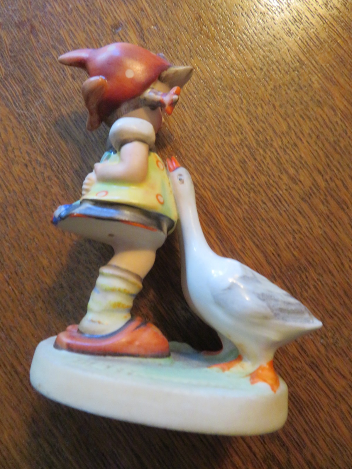 #47 Vintage Hummel Small Girl With 2 Geese Made 1950-1959 Germany 4 Inch Tall