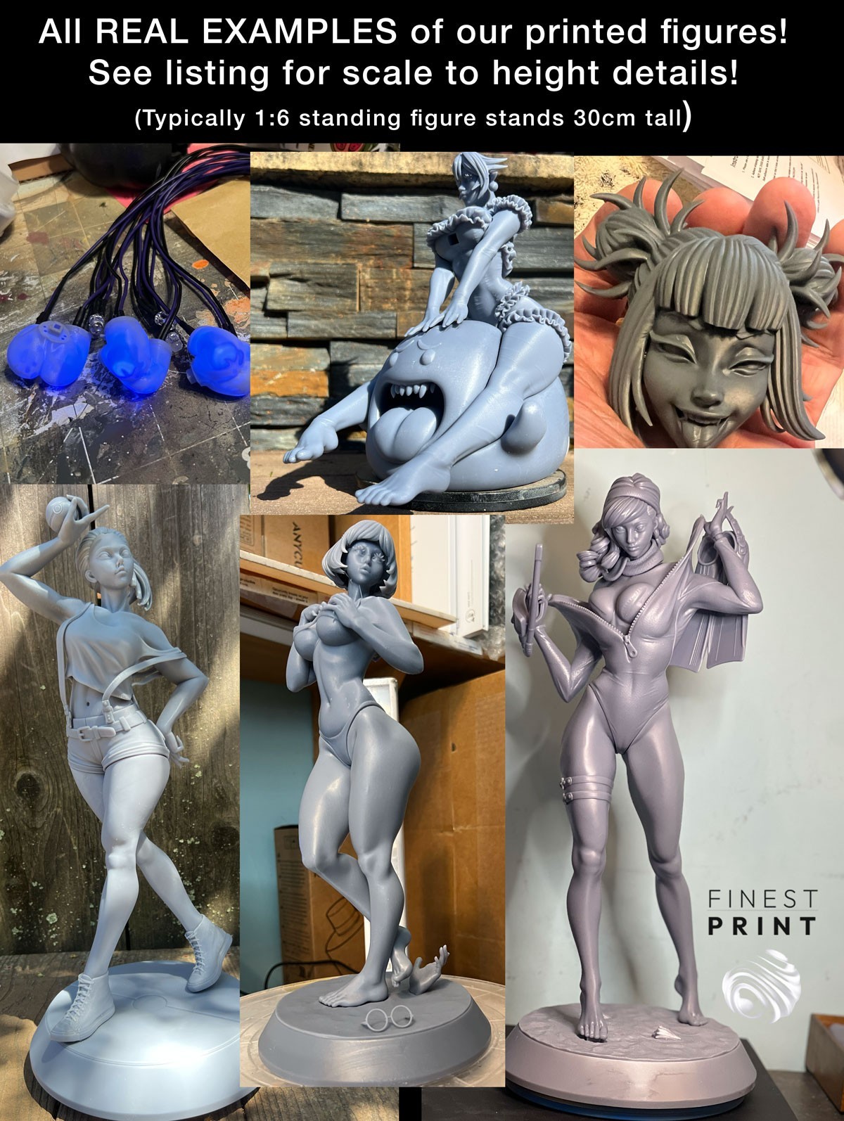 WAIFU STUDIOS Lencery unassembled resin kit or assembled & painted, ANY SIZE