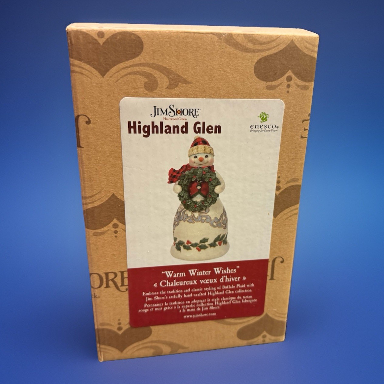 Jim Shore ❄️ “Warm Winter Wishes” ⛄️ Highland Glen Snowman 6012866 Retired NIB