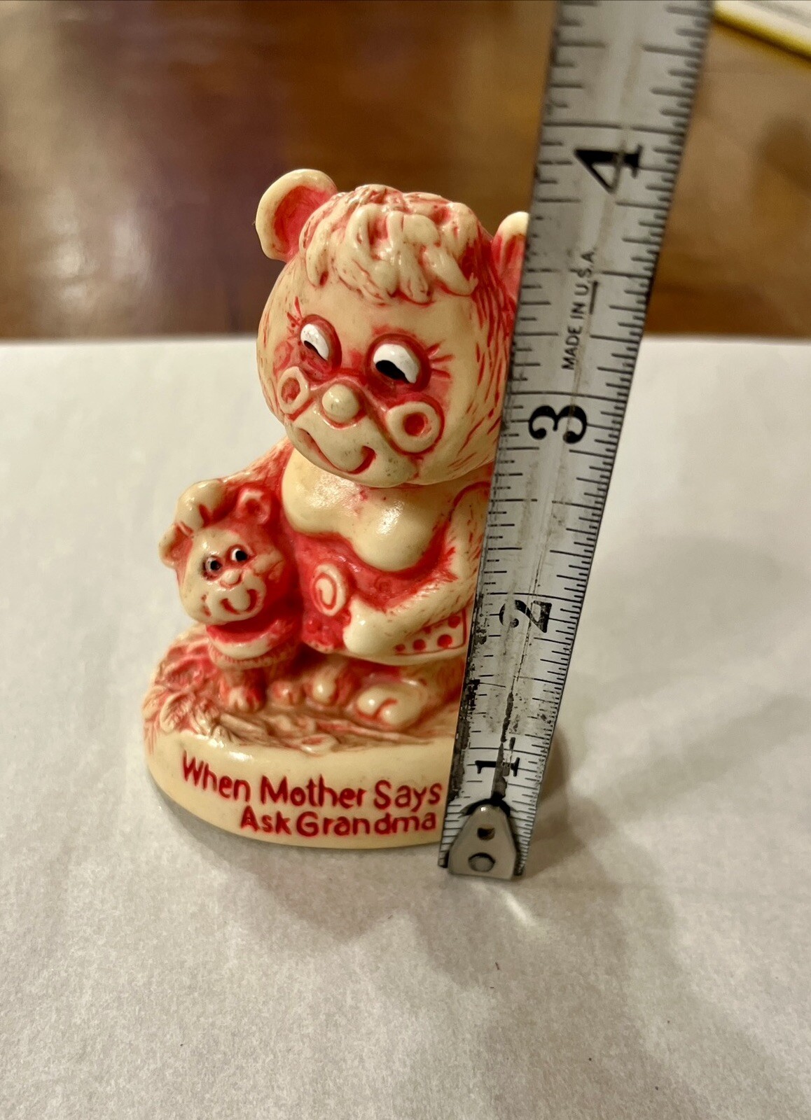 Vintage R & W Berries Co’s.Figurine 1976 ” When Mother Say No Ask Grandma “