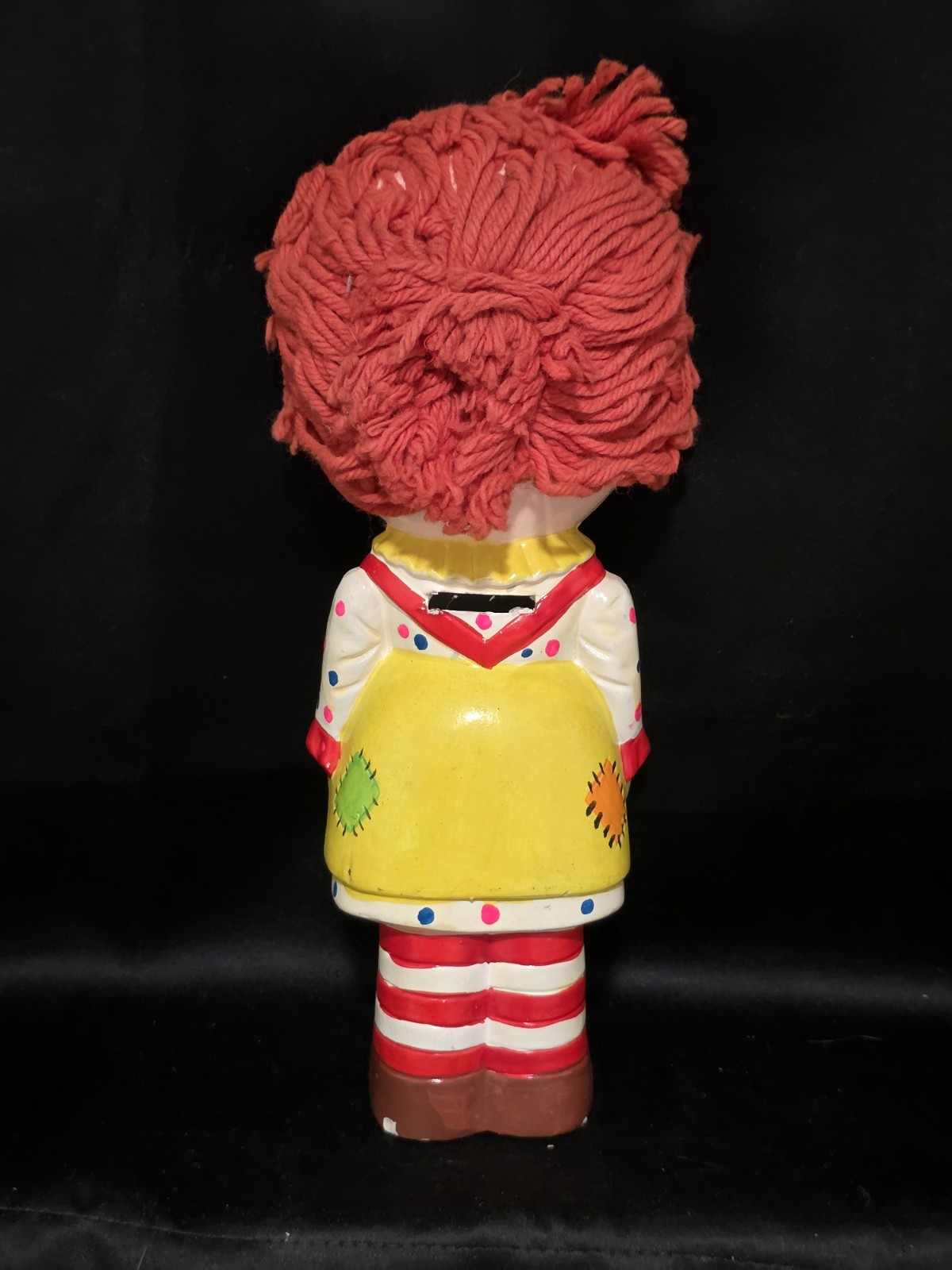 Vintage 1950’s 60’s Raggedy Ann Japan Chalk Ware Chalkware 13.5 Inch Bank