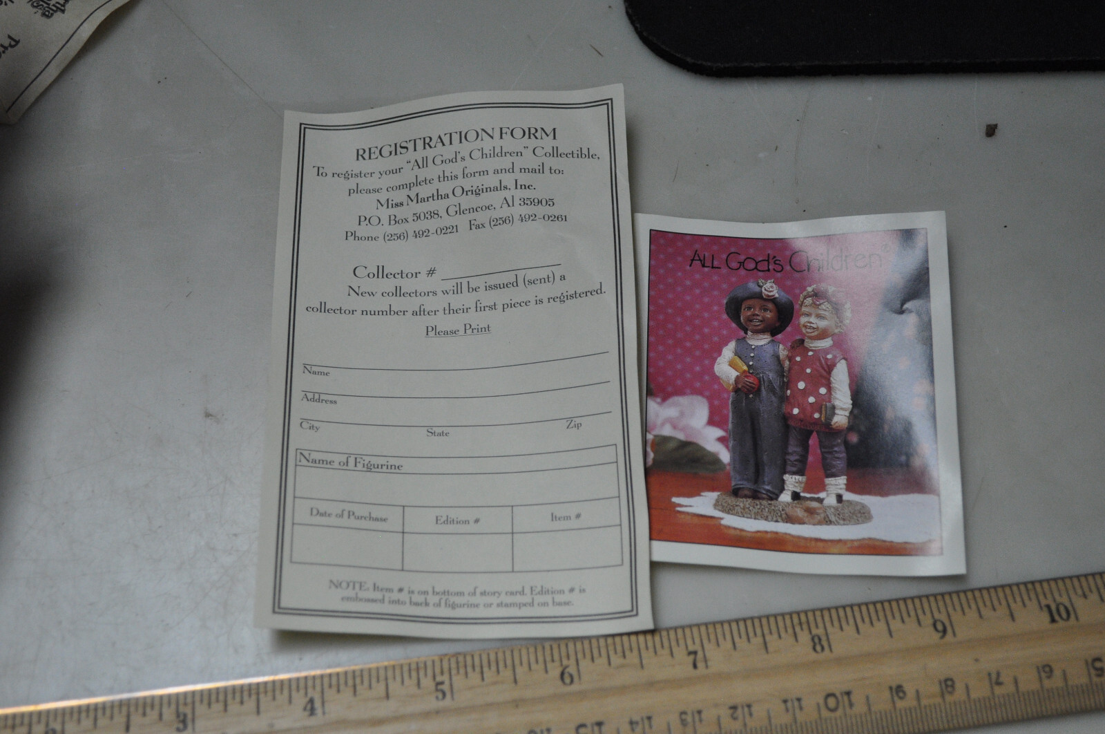 All Gods Children Barbara Lot of Papers, Cert, Registration Form See Pictures
